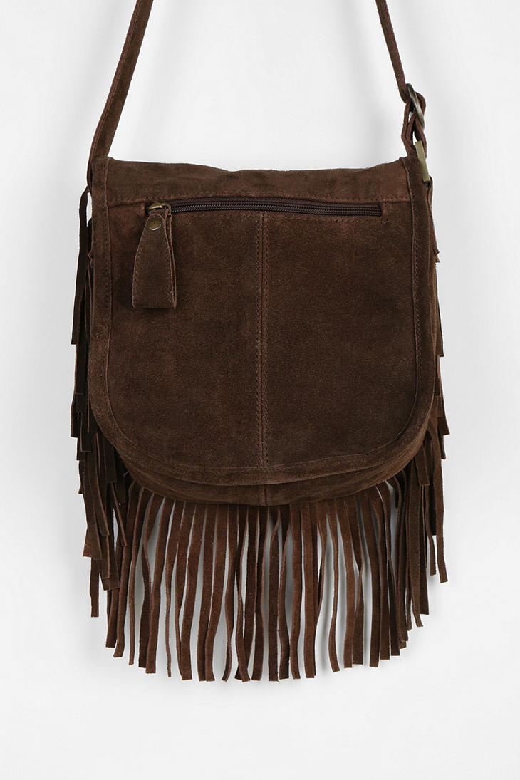 Lyst Urban Outers Ecote Sequin Cross Suede Fringe Crossbody Gallery