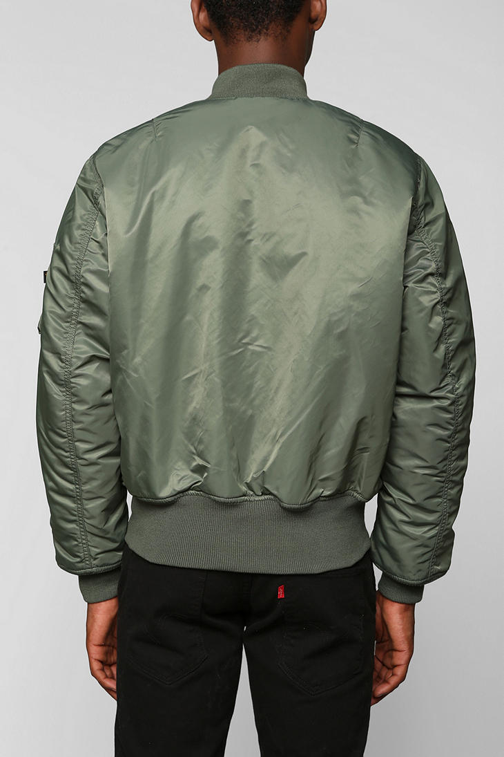 Lyst - Urban Outfitters Alpha Industries Ma1 Bomber Jacket in Green for Men