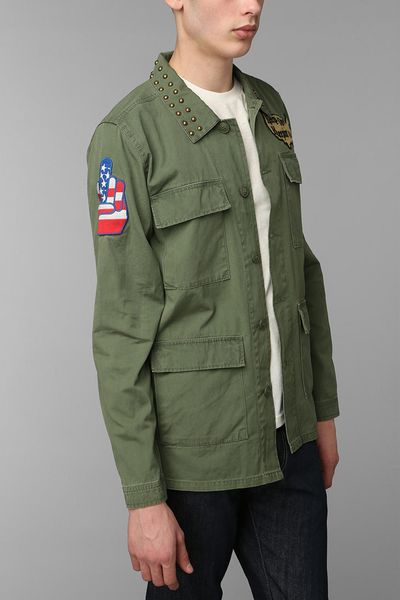 Urban Outfitters Kill City Patched Military Jacket in Green for Men | Lyst