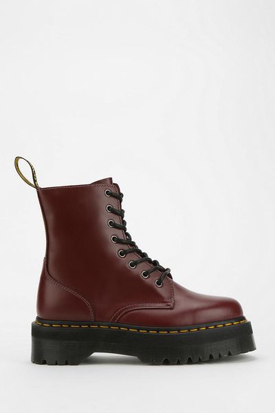 Dr. Martens Dr Martens Jadon 8eye Platform Boot in Red (MAROON) | Lyst