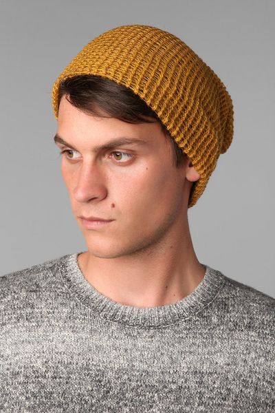 Urban Outfitters Lightweight Beanie in Yellow for Men (MUSTARD) - Lyst