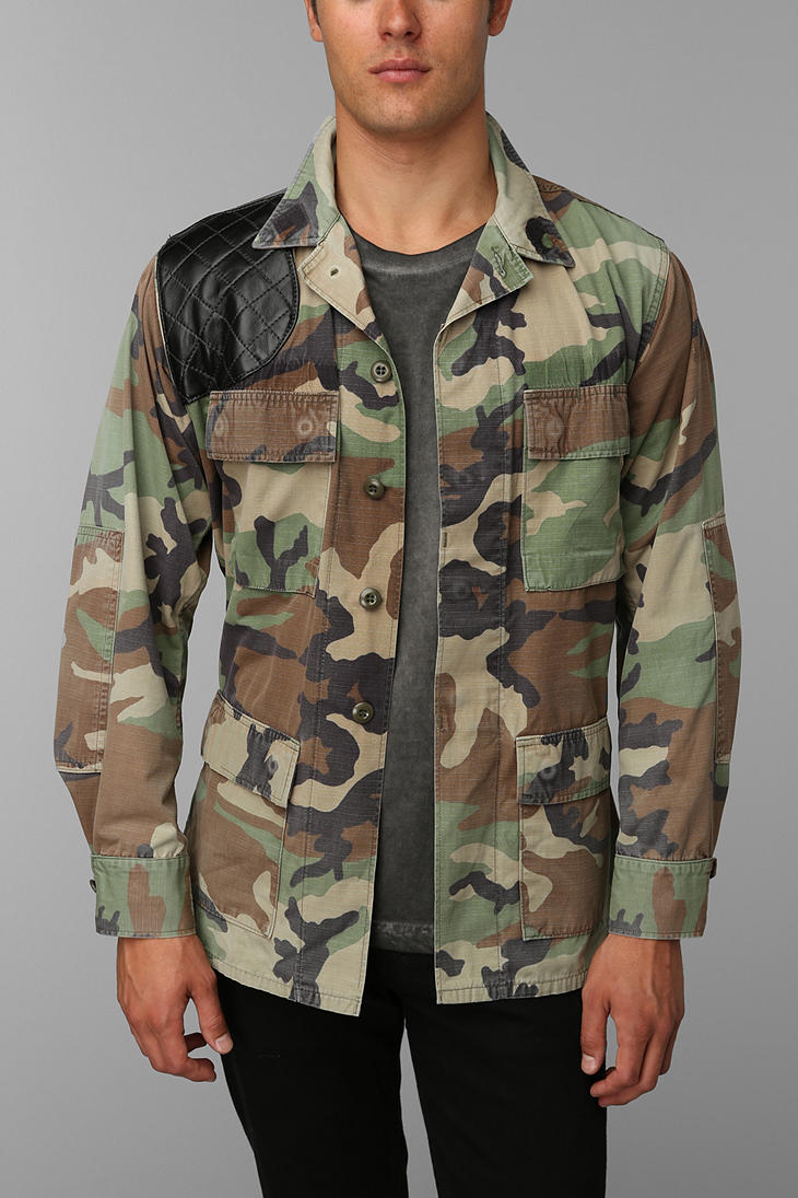 Lyst - Urban Outfitters Faif X Urban Renewal Leatherpatch Camo Jacket ...