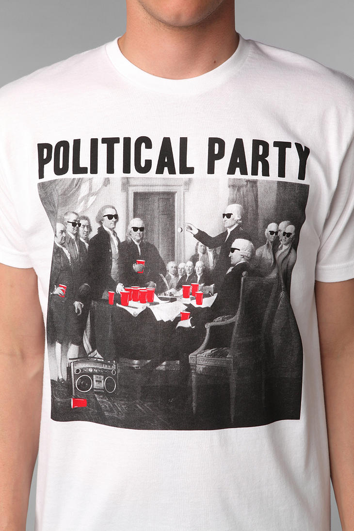 Lyst - Riot Society Political Party Tee in White for Men