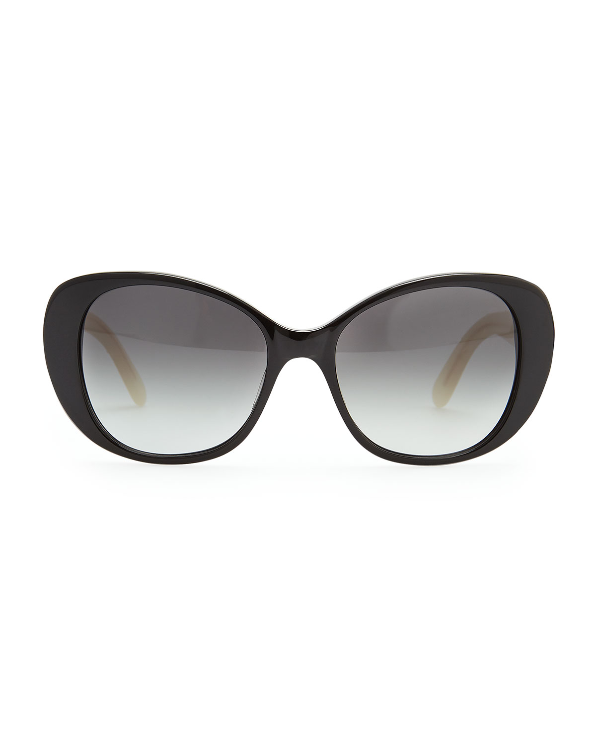 Lyst - Kate Spade New York Emery Colorblock Cateye Sunglasses in Black