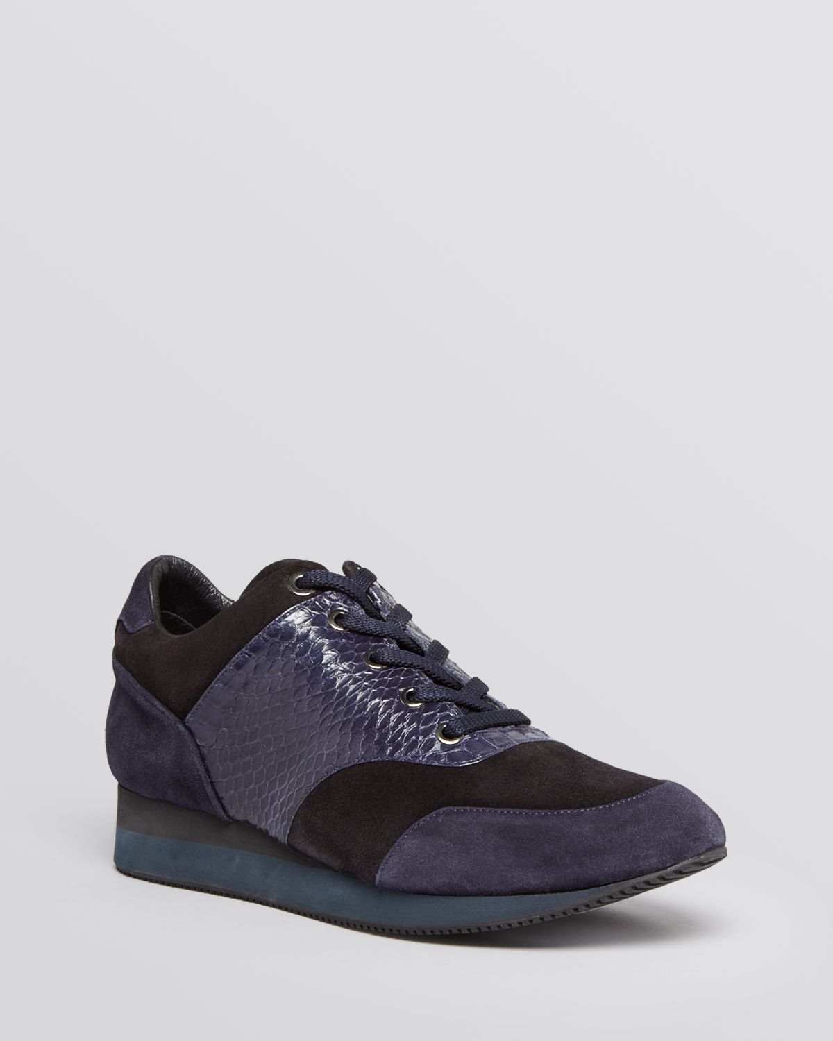 Lyst Max Mara Lace Up Sneakers Potenza in Black