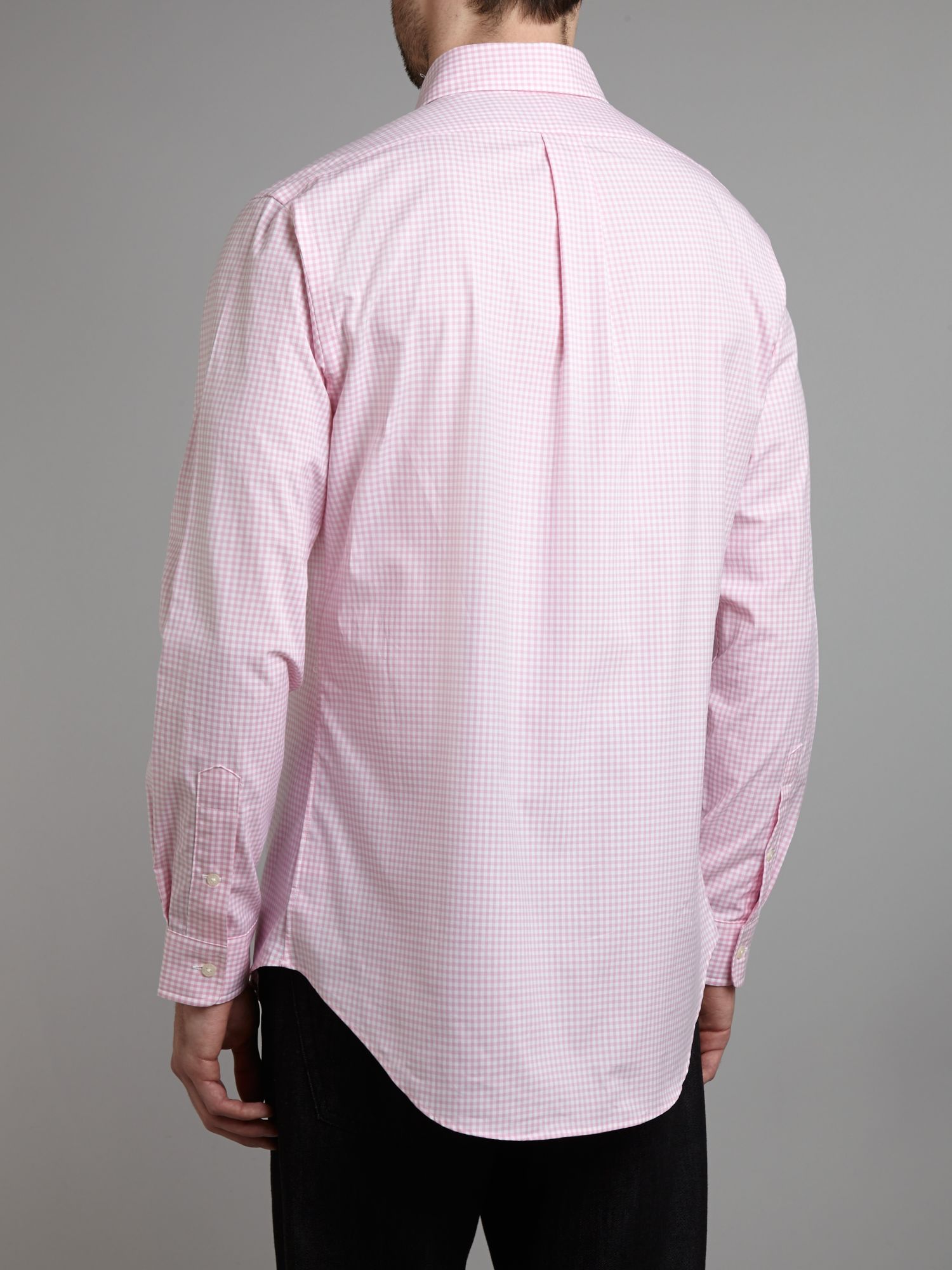 ralph lauren pink long sleeve shirt