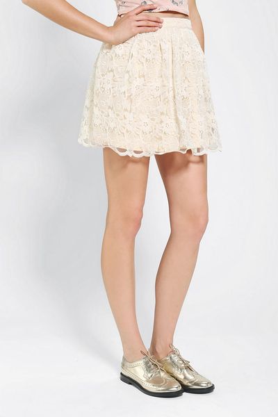 Urban Outfitters Pins and Needles Floral Embroidered Mini Skirt in ...