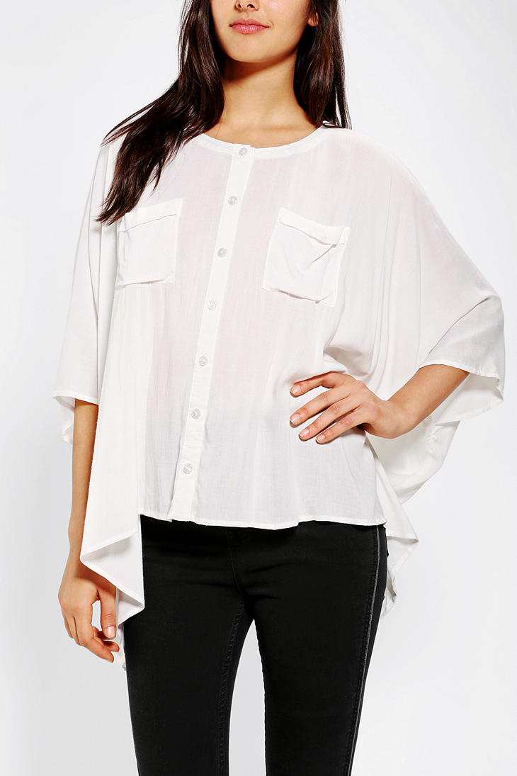 pola kaftan blouse