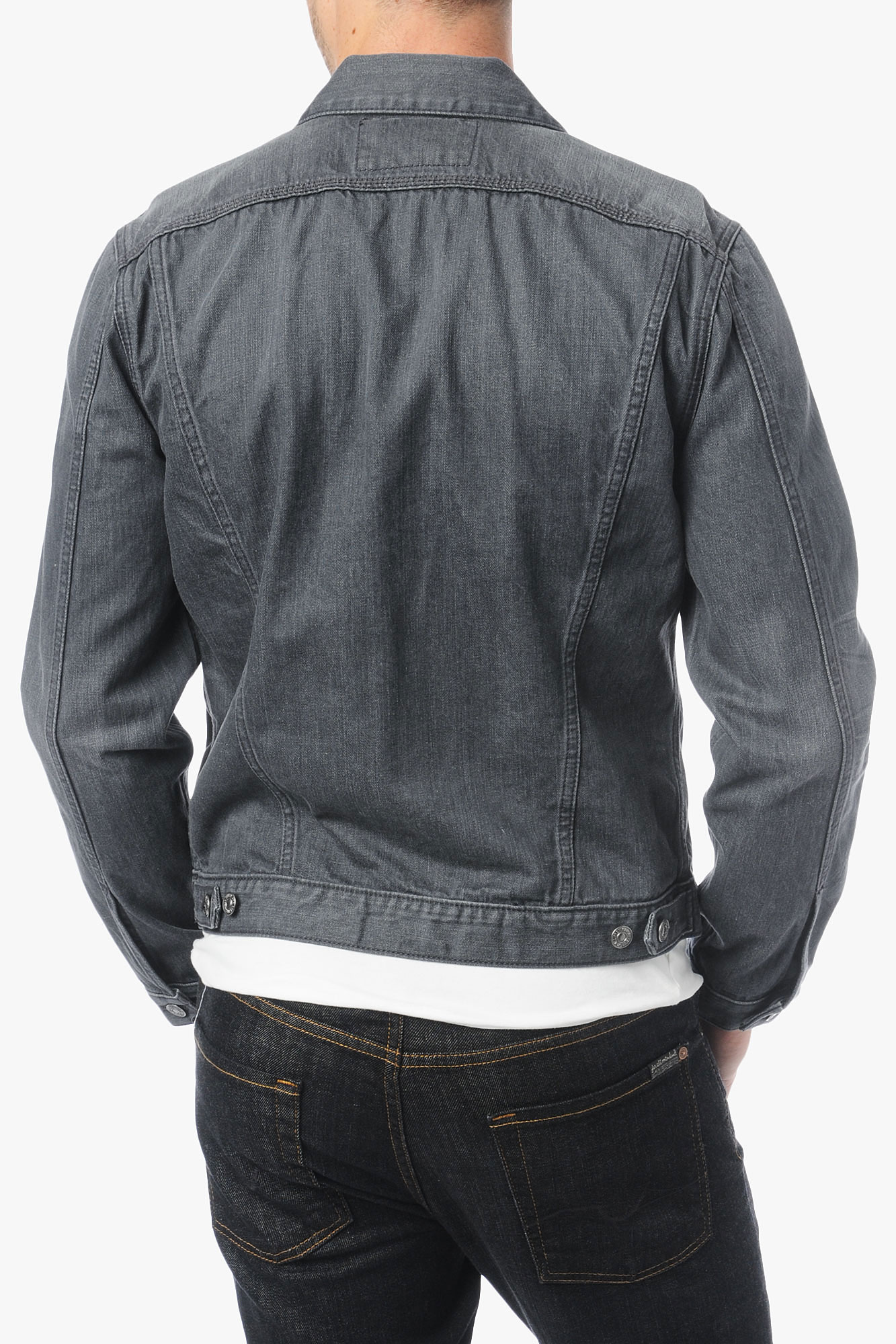 gray jean jacket