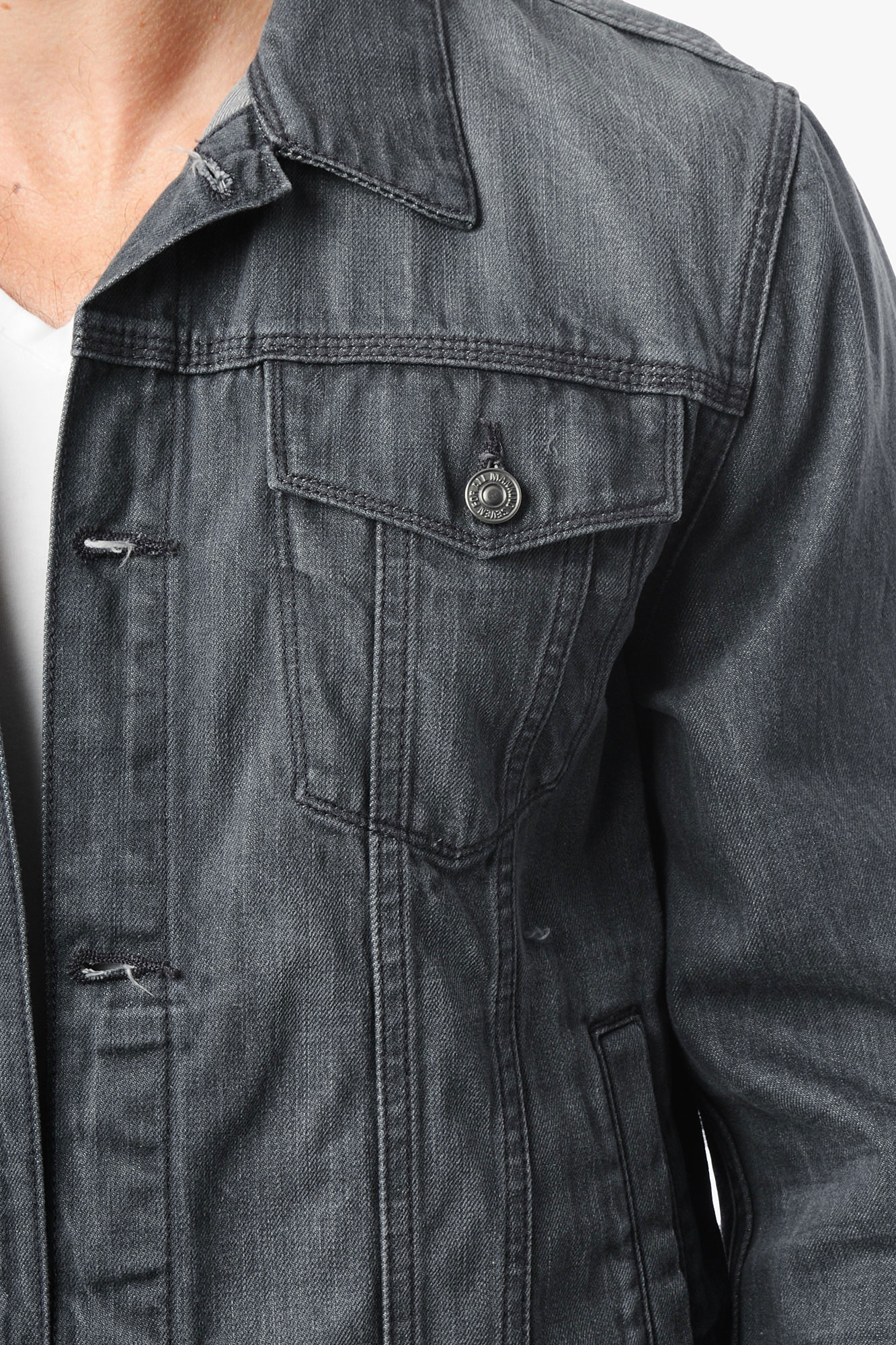 gray jean jacket