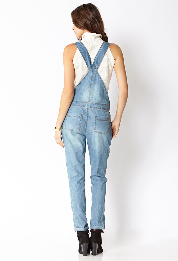 chambray overalls