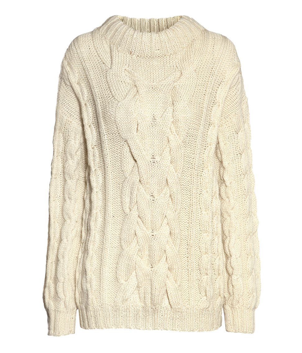 Lyst - H&m Wool Jumper in Natural