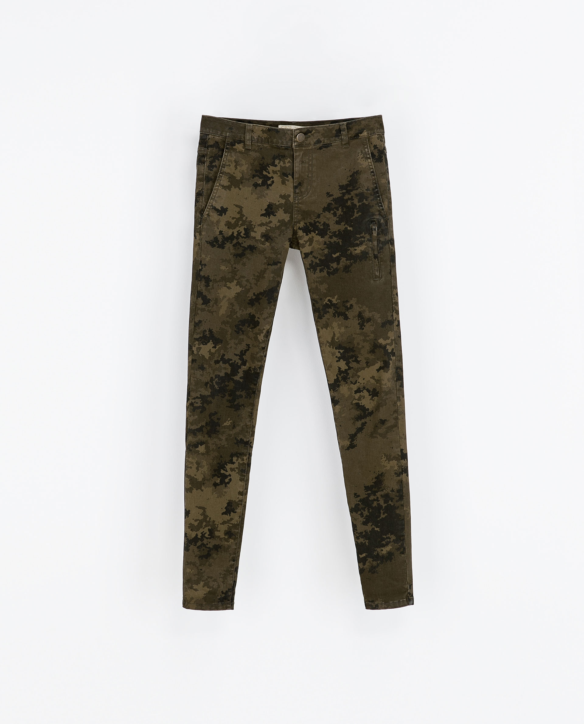 camouflage pants zara
