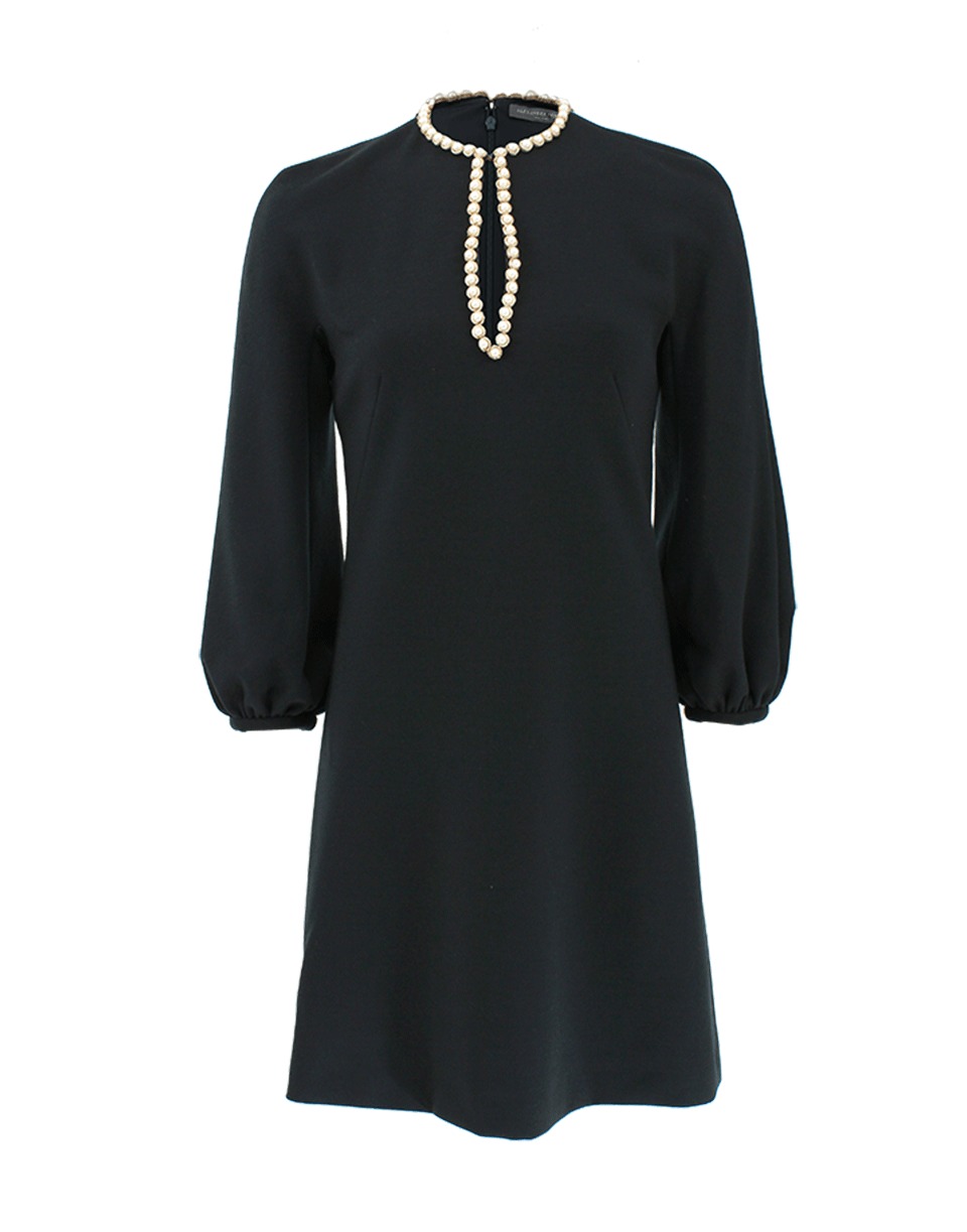 Dress Of The Day Sweater Trim Tunic lyst mcqueen pearl trim tunic dress in black Dress Of The Day Sweater Trim Tunic lyst mcqueen pearl trim tunic dress in black