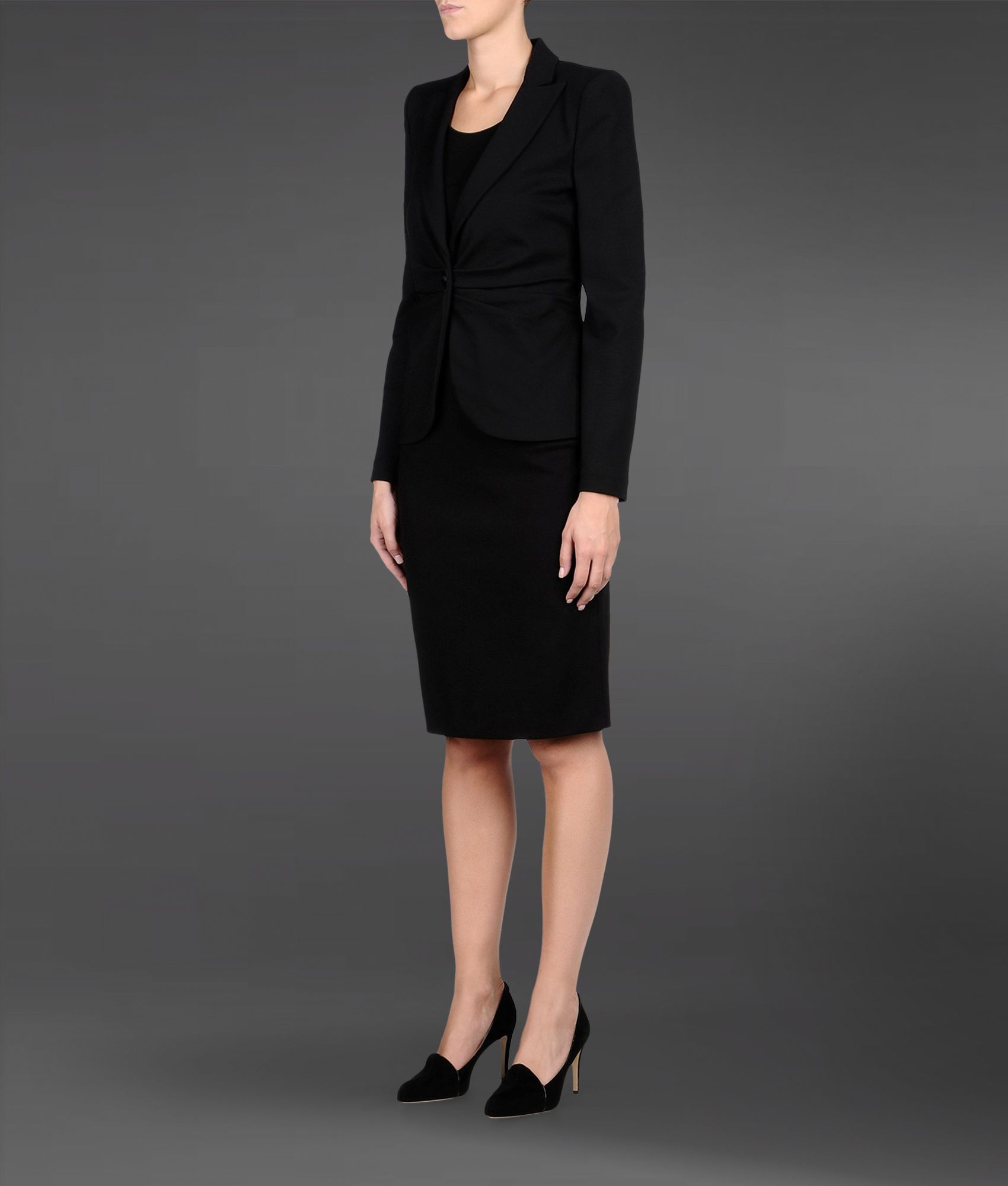 Lyst Armani Womens Suit In Black