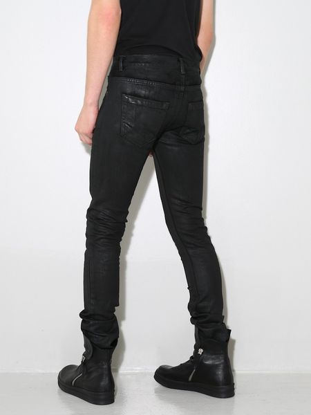 Drkshdw By Rick Owens Detroit Cut Jeans Black Wax in Black for Men | Lyst