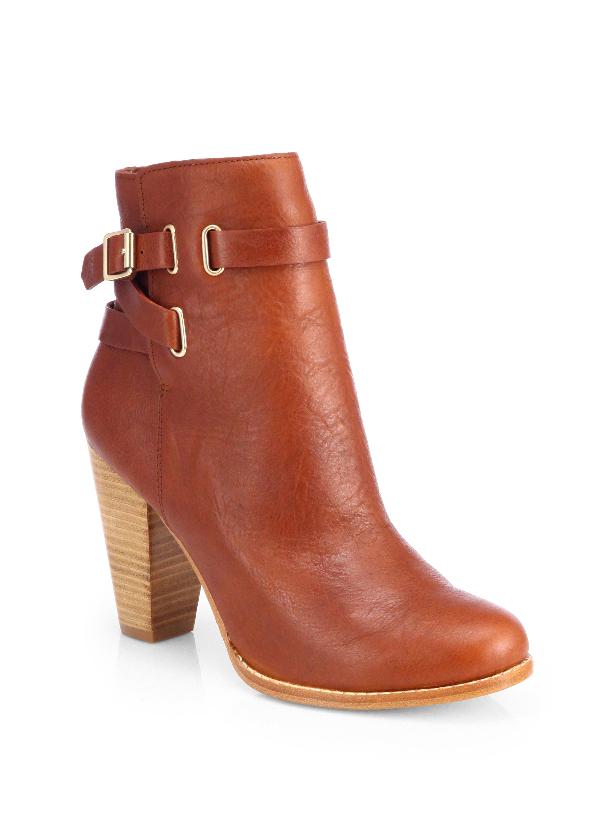 Joie Easton Ankle Boots in Brown (COGNAC) | Lyst