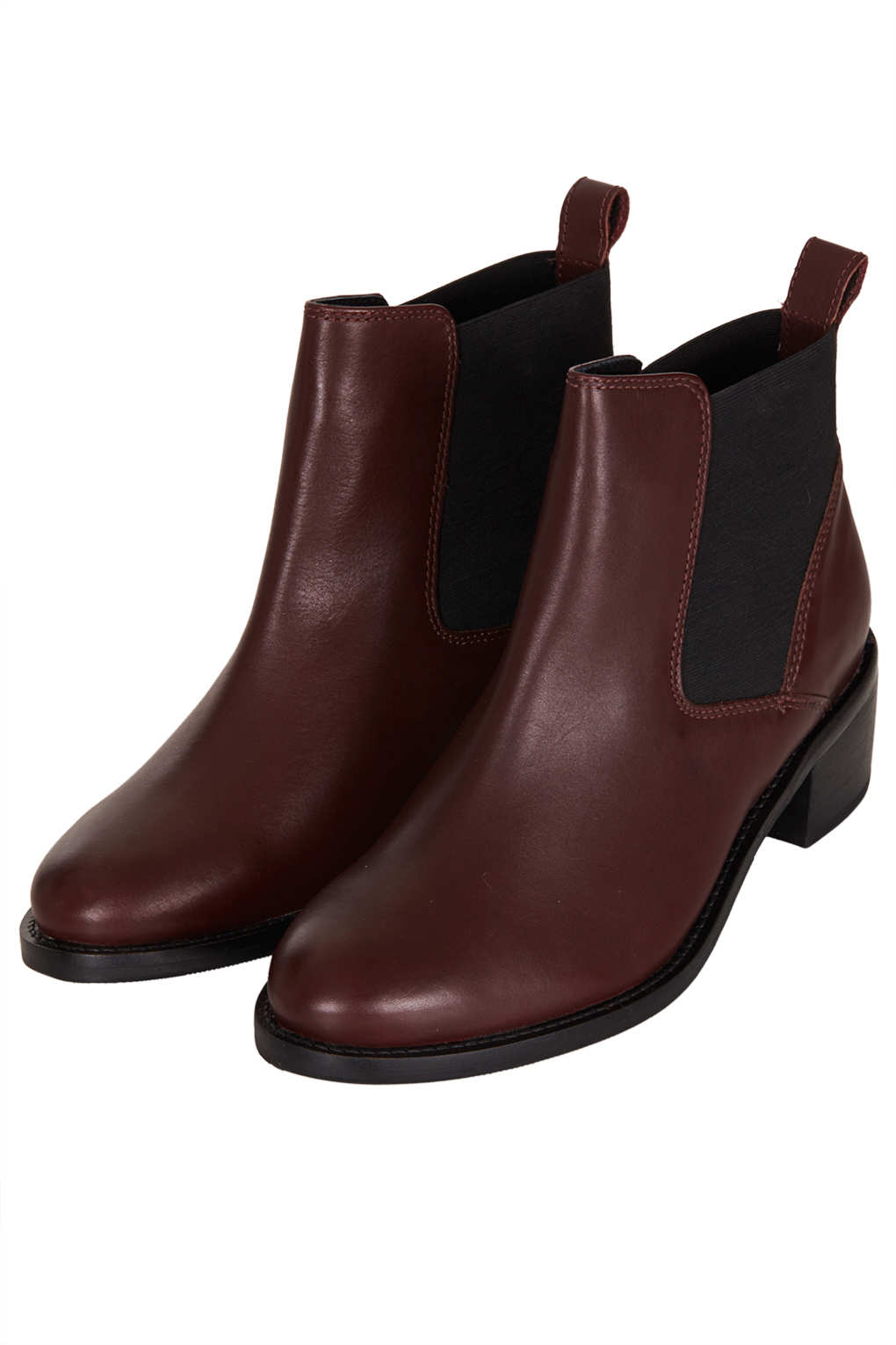 topshop brown chelsea boots