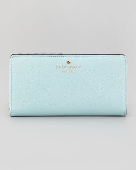 Kate Spade Cherry Lane Stacy Wallet Light Blue in Blue (LIGHT BLUE) | Lyst