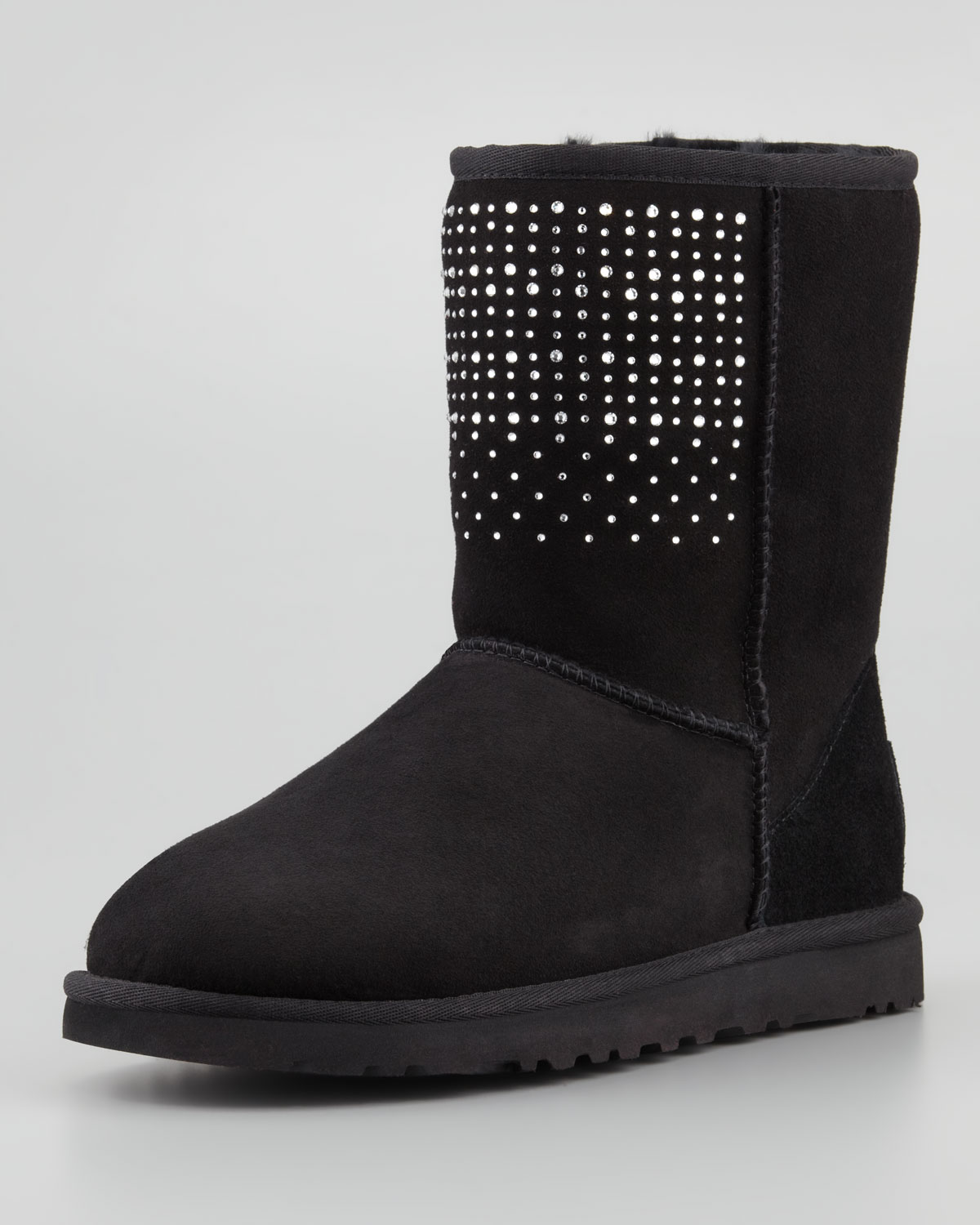 Lyst - UGG Bling Studded Short Boot Black in Black