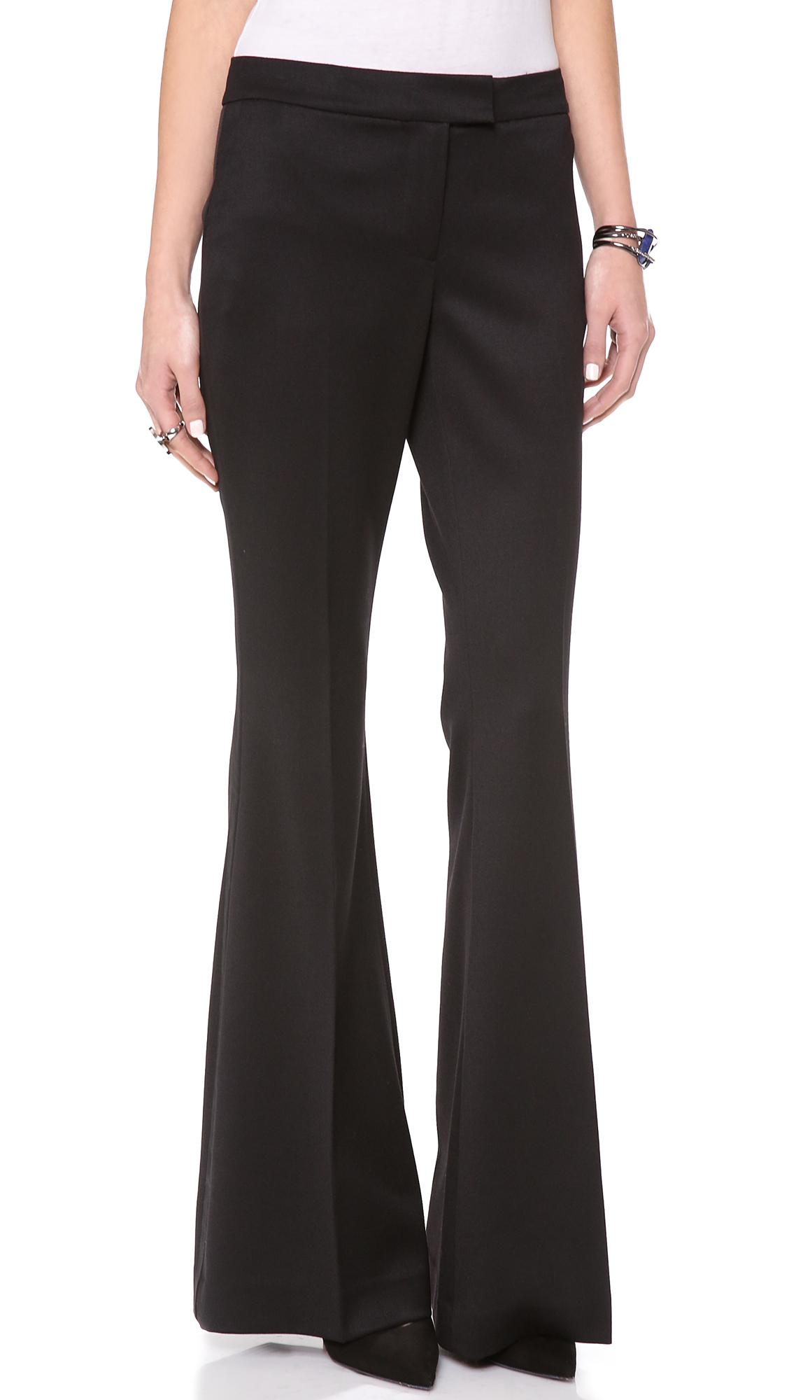 Rachel Zoe Rachel Flare Pants in Black | Lyst