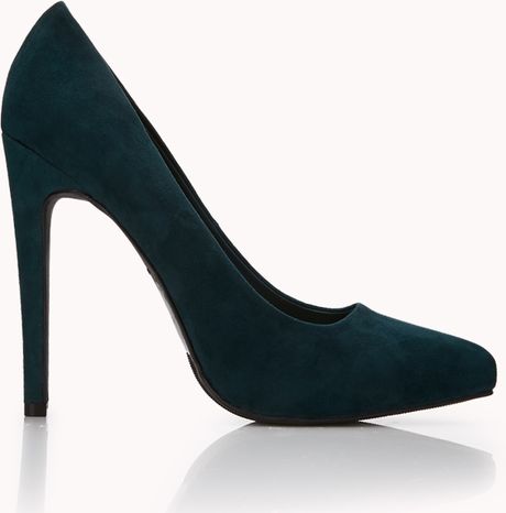 Forever 21 New Heights Pumps in Green (Hunter green) | Lyst