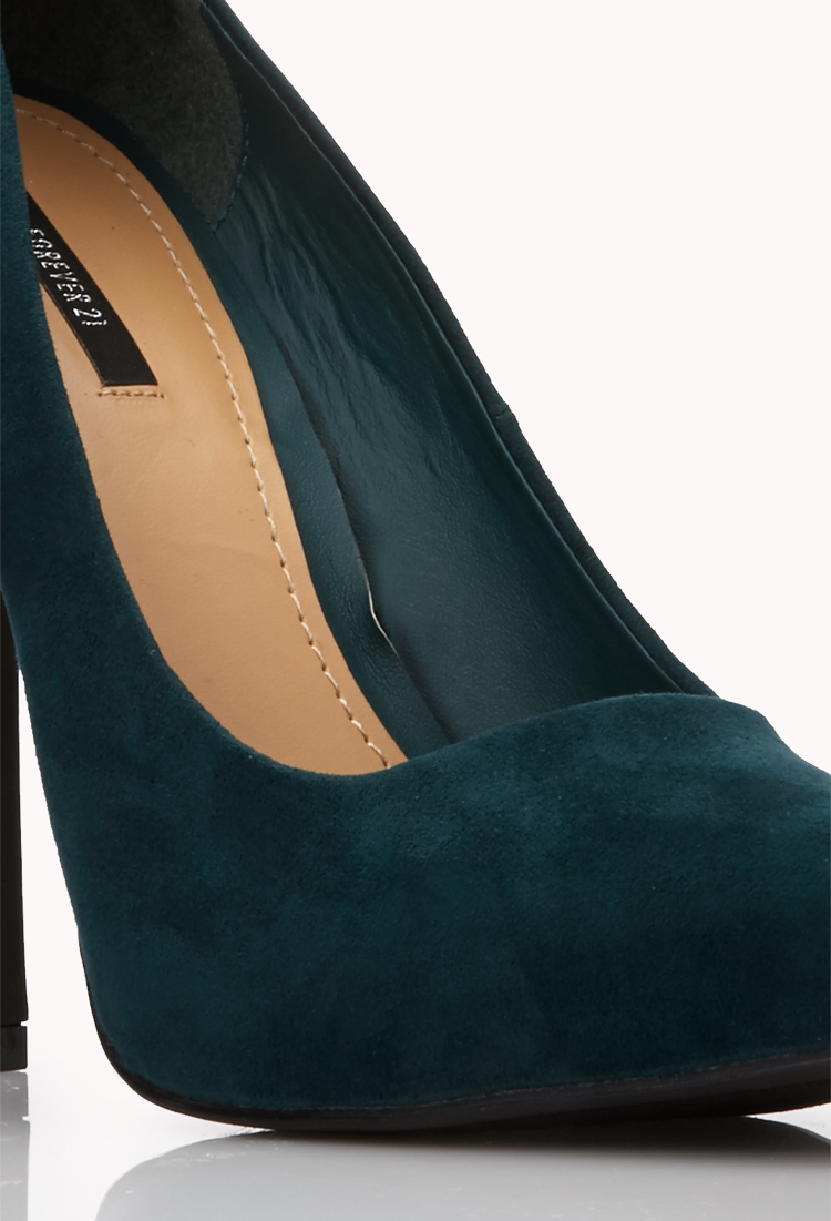 forever 21 green heels