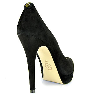 Lyst - Michael Michael Kors 'York' Black Suede Platform Pump in Black