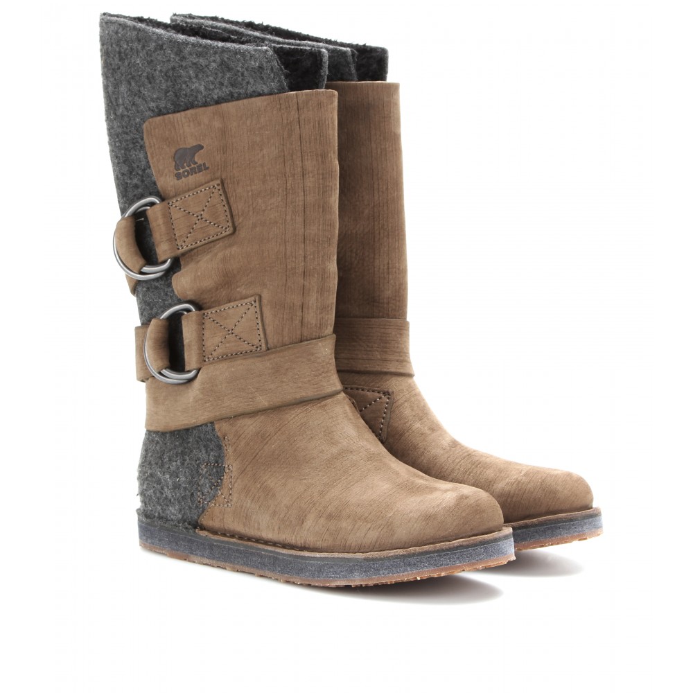 Sorel Chipahko Felt Waterproof Boots in Brown - Lyst