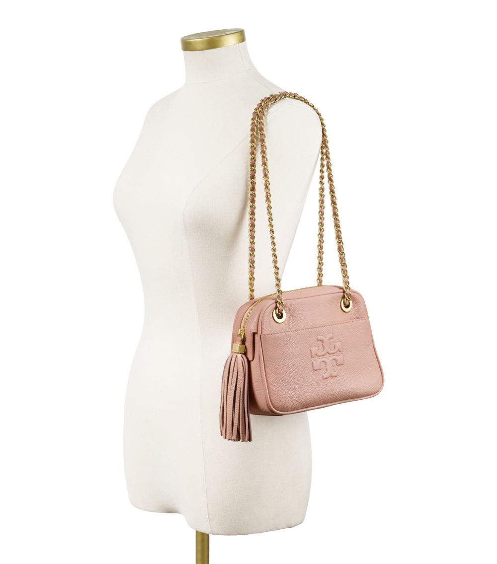 pink tory burch crossbody bag