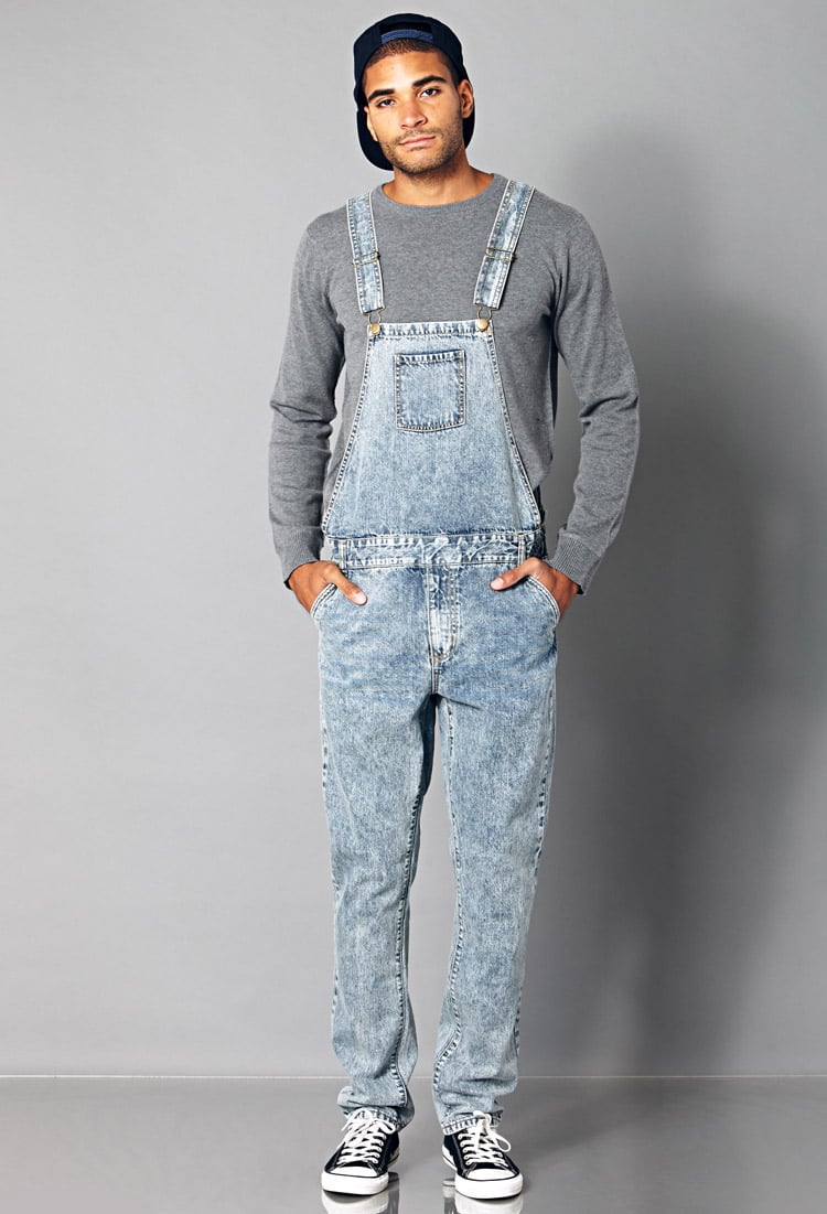 Lyst - Forever 21 Classic Denim Overalls in Blue for Men