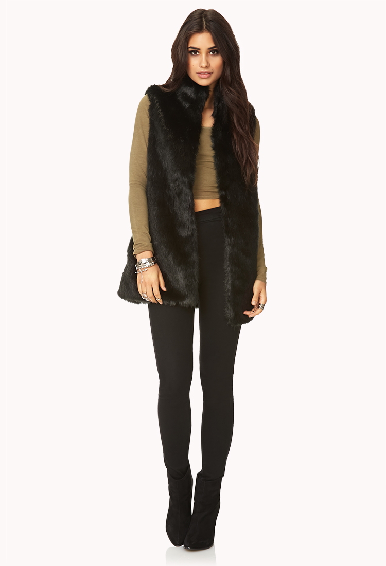 forever 21 fur vest