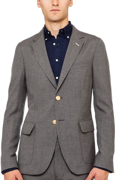 Gant Rugger The Hopsack Blazer in Gray for Men (Grey) | Lyst