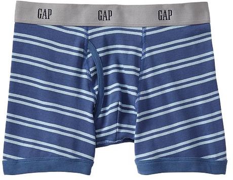 Gap Doublestriped Boxer Briefs in Blue for Men (blue chill) | Lyst