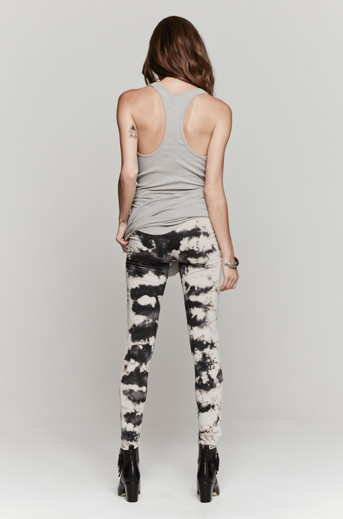 Lyst - Raquel Allegra Tie Dye Leggings in Black