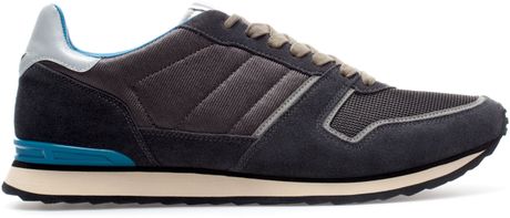 Zara Combination Running Shoe in Gray for Men (Grey) | Lyst