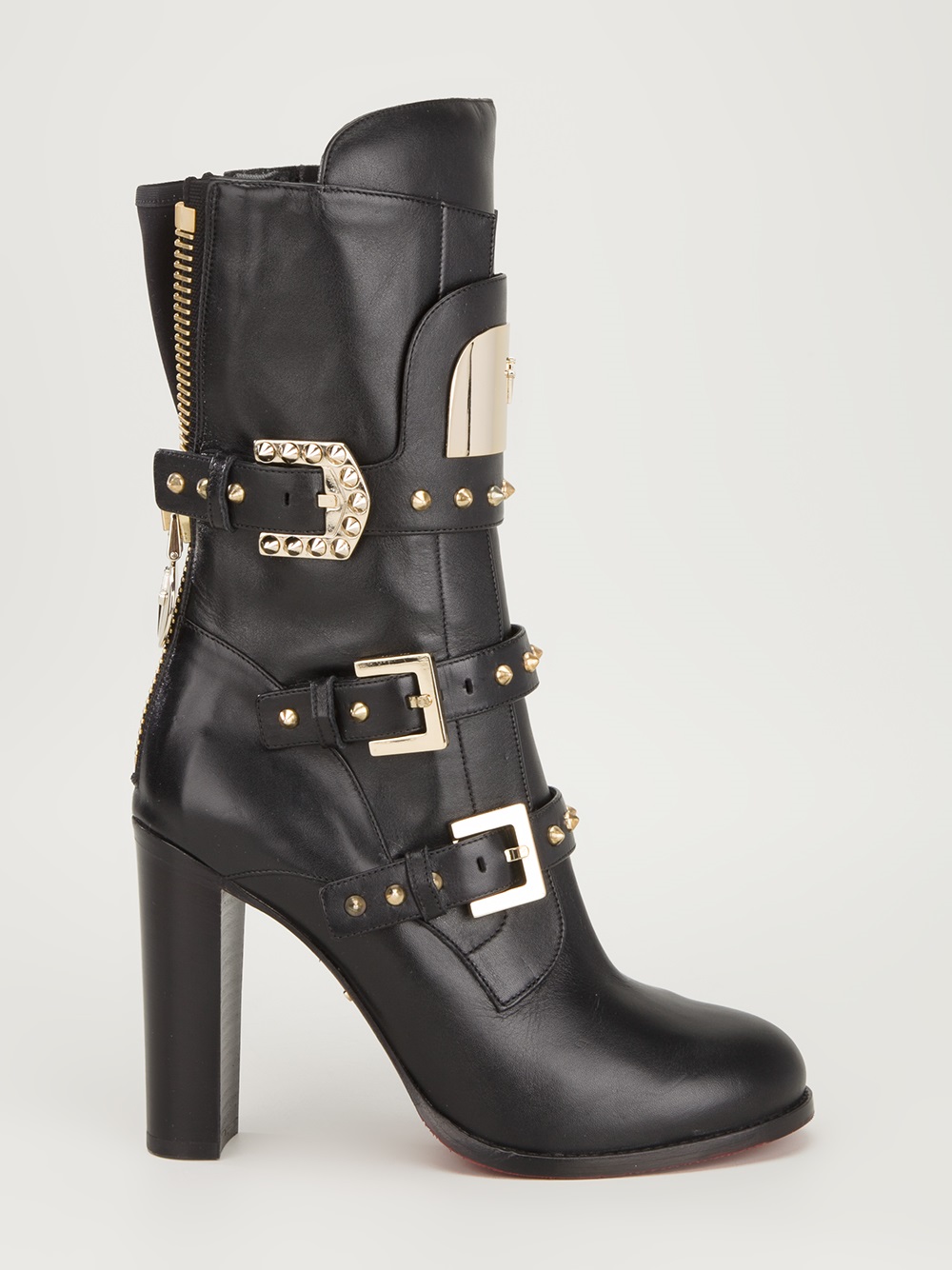three buckle booties