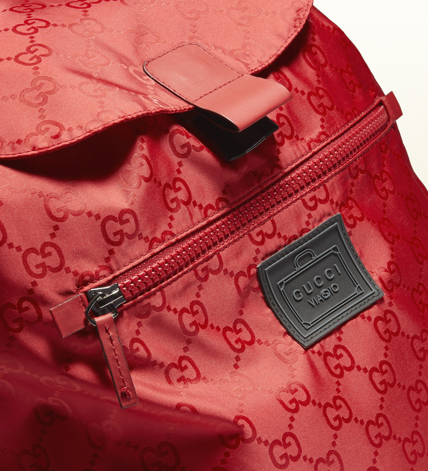 Gucci Gg Nylon Backpack From The Viaggio Collection in Red for Men Lyst