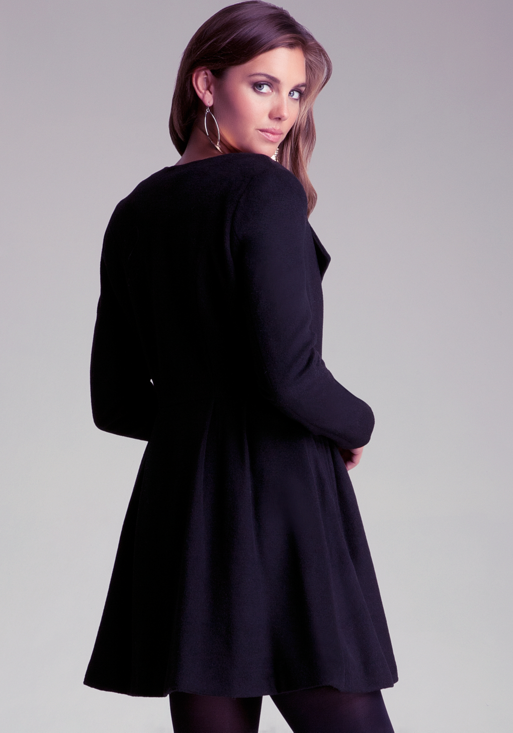 fit and flare wool jacket