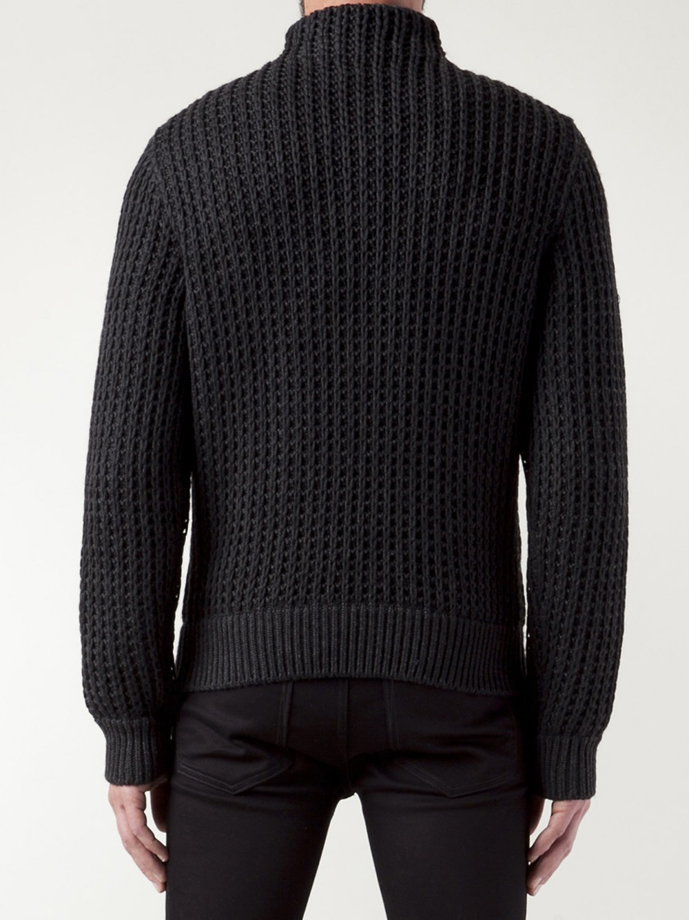 Lyst - Calvin Klein Chunky Turtleneck Sweater in Gray for Men