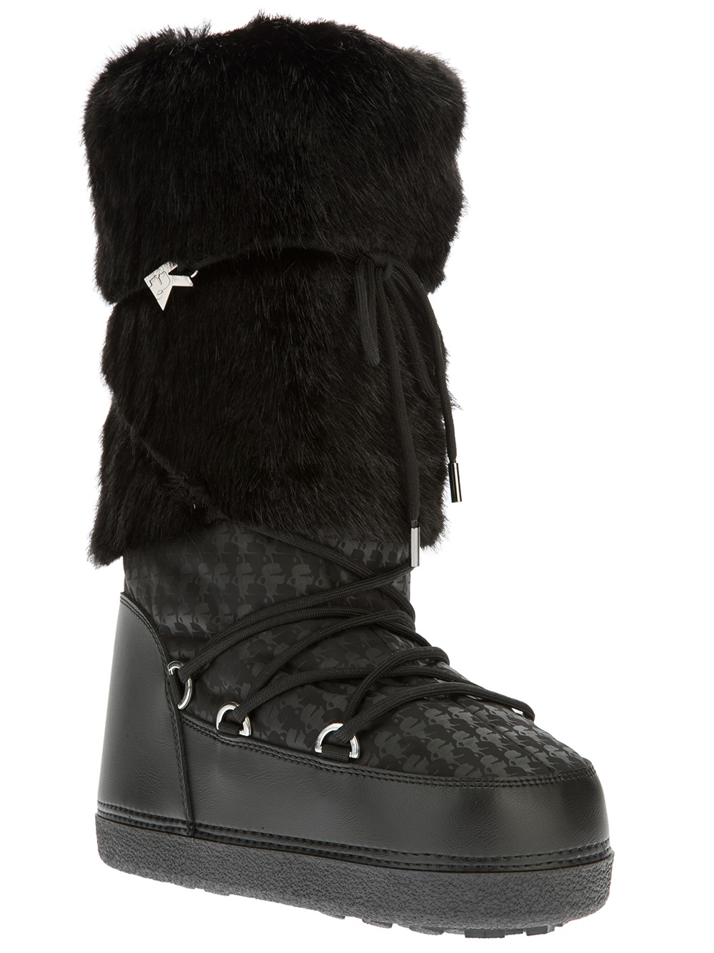 Lyst - Karl Lagerfeld Moon Boot in Black