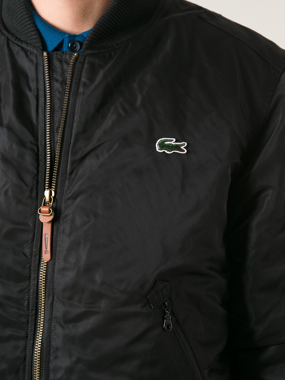 Lyst Lacoste L!Ive Bomber Jacket in Black for Men