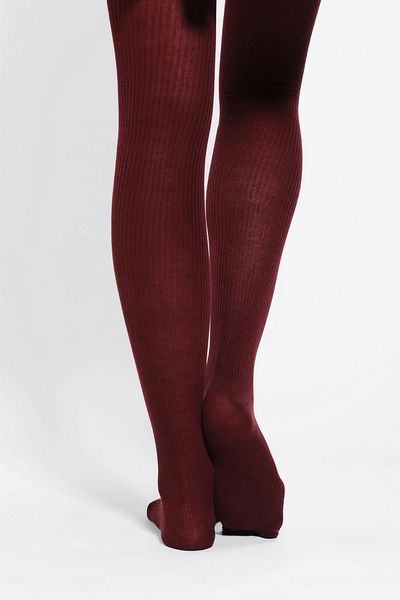 Urban Outfitters Ribbed Sweater Tight in Red (MAUVE) | Lyst