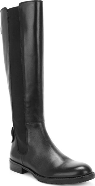 Franco Sarto Tahini Wide Calf Riding Boots in Black (Black Wide) | Lyst