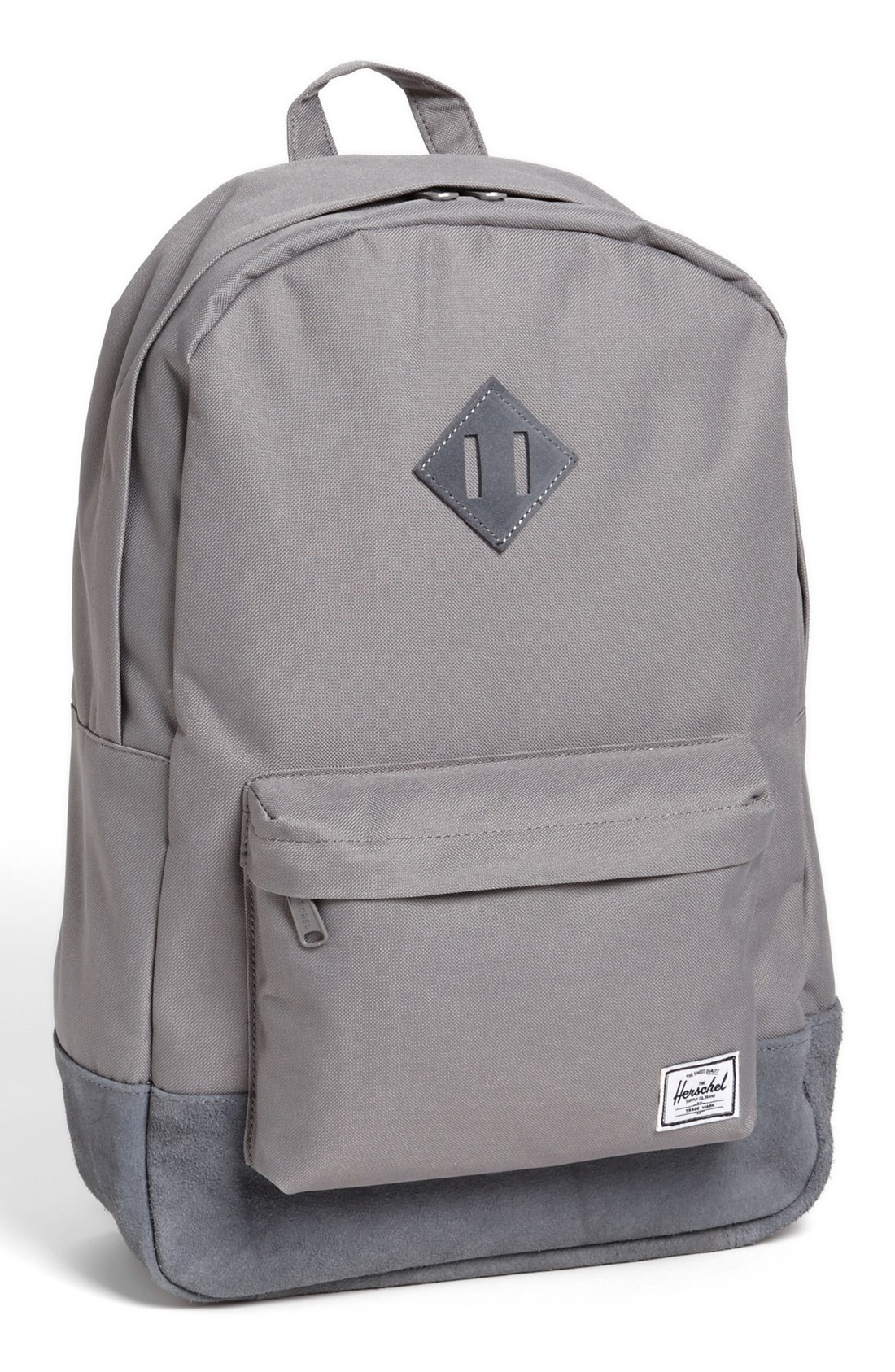 Herschel Supply Co. Heritage Plus Leather Trim Backpack in Gray for Men ...