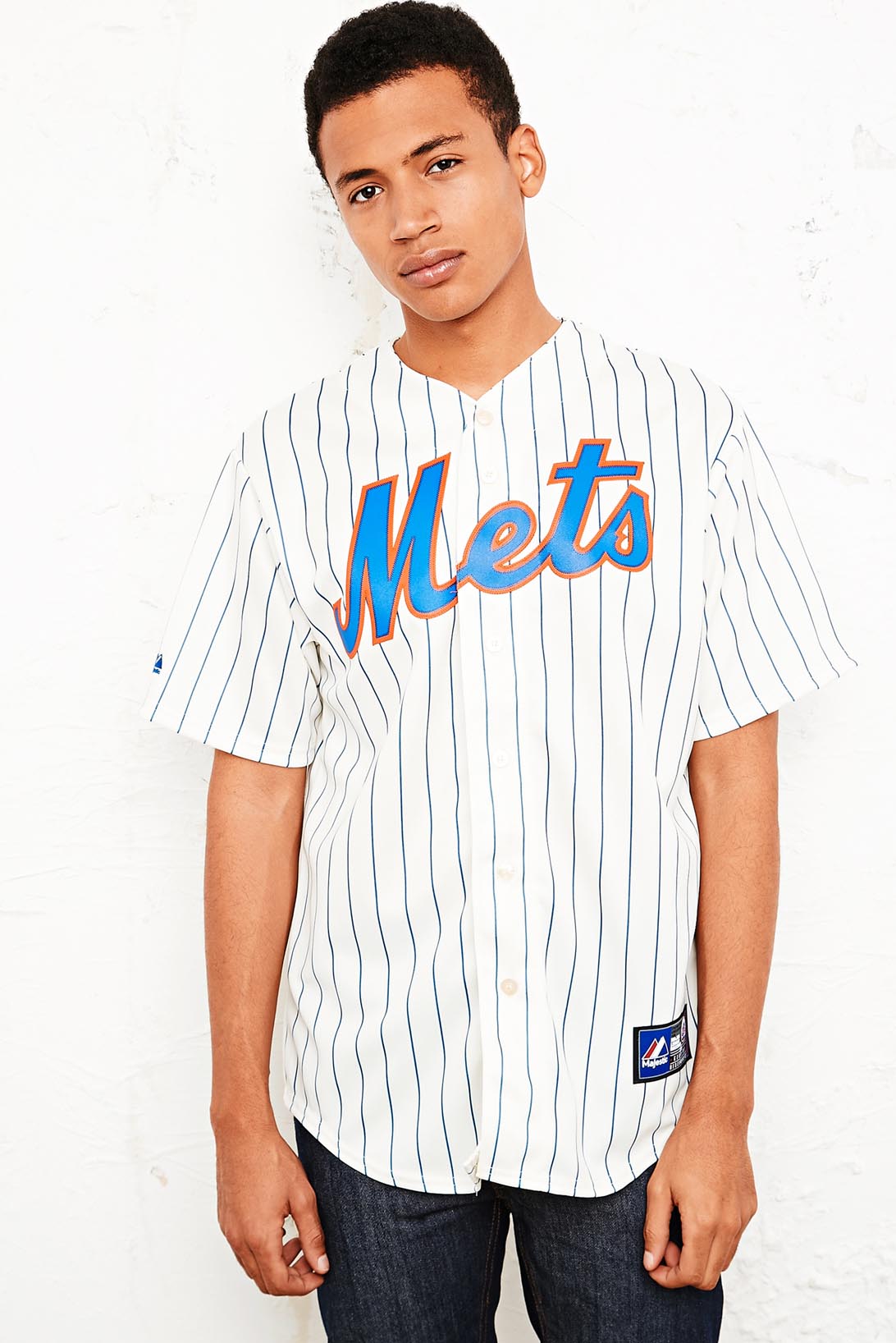 Urban Outfitters New York Mets Baseball Shirt in White for Men | Lyst