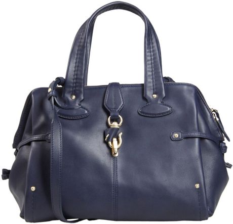 Bally Medium Leather Bag in Blue (Dark blue) | Lyst