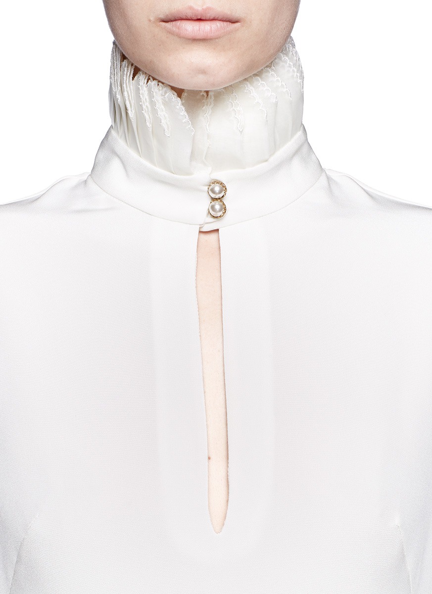 alexander mcqueen white blouse