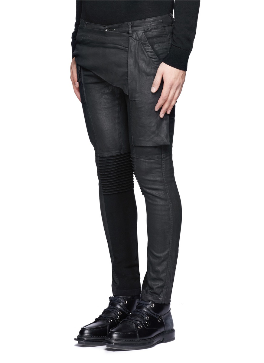 Lyst - DRKSHDW by Rick Owens Stretch Waxed Cotton Pants in Black for Men