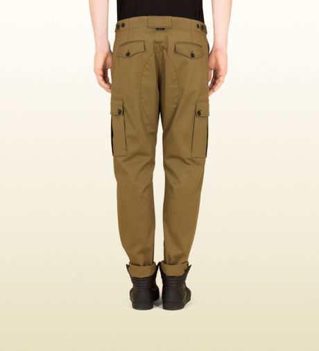 Gucci Mens Military Green Cargo Pant From Viaggio Collection in Green ...